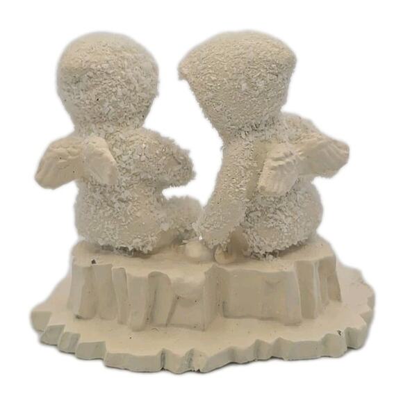 Vtg Snowbabies Dept. 56 This Will Cheer You Up Pewter Miniatures 7639-2 U311 - Picture 4 of 12